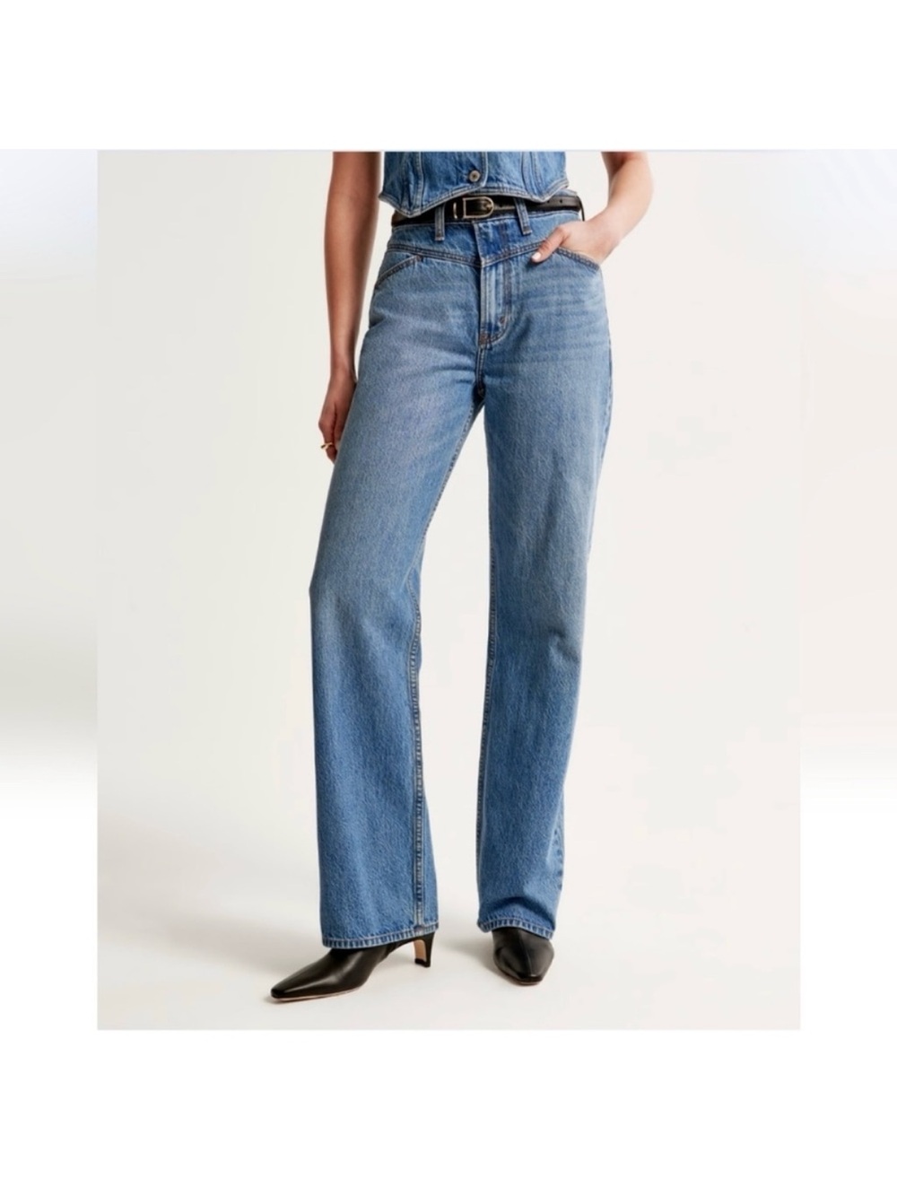 Abercrombie & Fitch Jeans Womens 30 10 The Loose High Rise Yoke